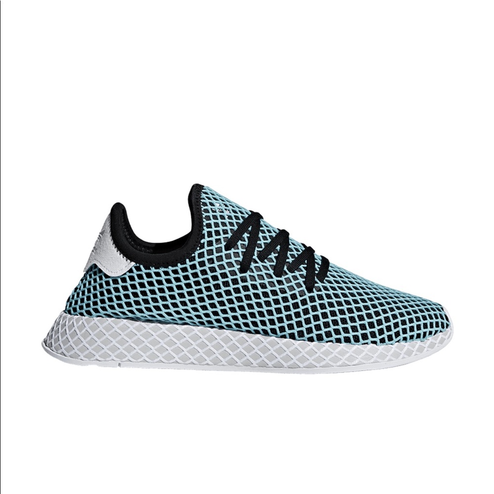 NWT Adidas Blue Parley x Deerupt Runner Core Black - Picture 2 of 8